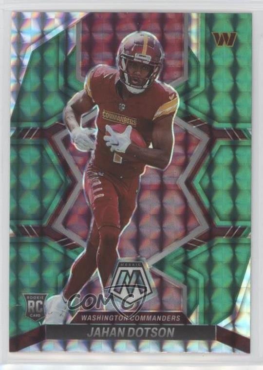2022 Panini Mosaic Rookies Green Mosaic Prizm Jahan Dotson #314 3t1