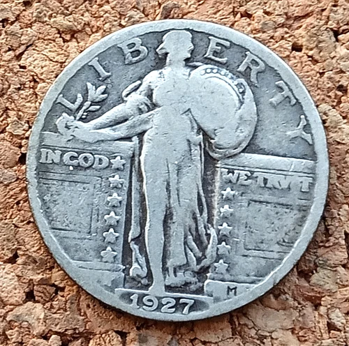 1927 Standing Liberty Quarter.  SL27