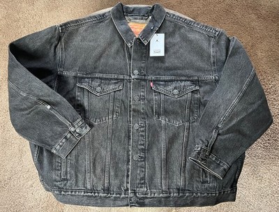 Levi's x Jordan Type III Denim Trucker Jacket Black | Size 2XL