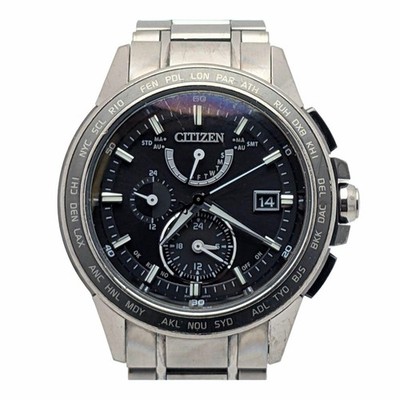 Citizen Attessa Eco-Drive Radio Solar World Time Watch Used Japan
