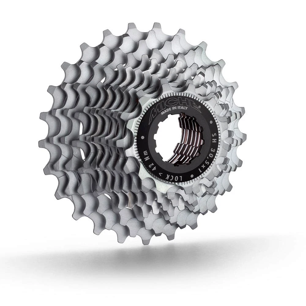 Cassette Vélo Miche Primato 9 Vitesses - 13-26 Dents - Compatible Shimano - Argent Miche Primato Cassette Pour Vélo Mixte La