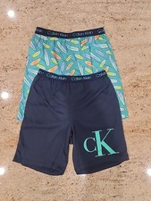 New Boy's CALVIN KLEIN Set Of 2 Pajama Shorts size M 7-8 