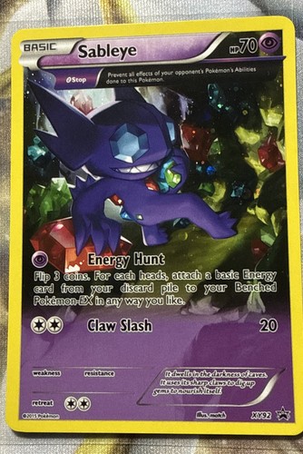 Pokémon TCG Sableye Black Star Promos XY92 Holo Card 2015 LP Condition