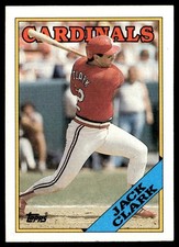1988 Topps Jack Clark St. Louis Cardinals #100