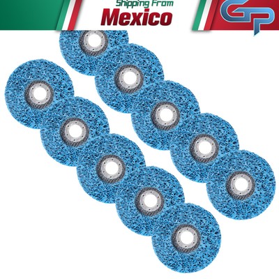 10 Pack 4.5''x7/8'' Easy Strip 4-1/2'' Discs Remove Paint Rust & Clean Mexico