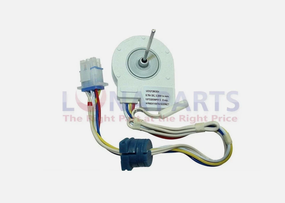 Motor ventilador evaporador para refrigerador GE - WR60X10074, PS304658, AP3191003 Foto 3 de 3