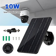 10W Solar Panel for Security Camera Outdoor 5V Surveillance Charger Waterproof