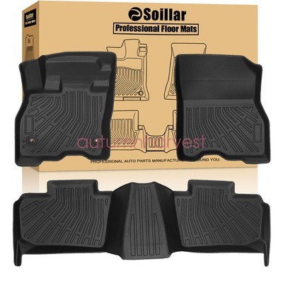 TPE Floor Mats Liner For 2011-2017 Nissan Leaf 4-Door Front-Rear All Weather