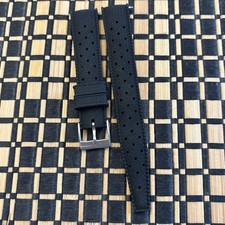 Tropical FKM Rubber QR Watch Strap, 18mm, Black