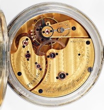 WALTHAM 19 JEWEL 14S VERY UNUSUAL UPGRADED MODEL 1884 POCKET WATCH