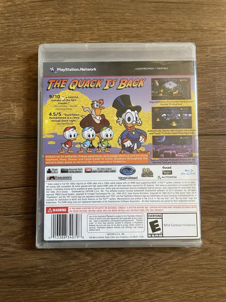 Duck Tales: Remastered (Sony PlayStation PS3, 2013) Factory Sealed Fast Ship! - Image 2 of 4