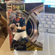 2023 Select C.J. Stroud RC Black and Gold Prizm Die Cut Premier Level #183