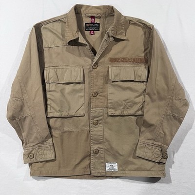 Alpha Industries Mixed Media Shirt Jacket Sz S/M