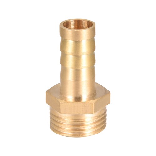 Raccord Laiton Pour Tuyau 8mm Barbelé X Filetage G3/8 Mâle - Lot De 2 Pièces - Neuf