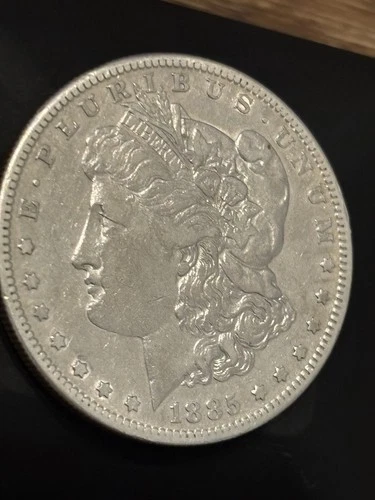 1885-S Morgan Silver Dollar Better Date AU Details Nice Eye Appeal