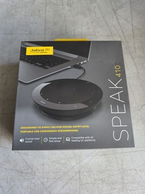 Jabra Speak 410 Bluetooth Portable Computer Speakers - Black for