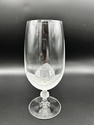 Rona Lilie mattiertes Trinkglas mit Stiel einzeln Ersatz Vintage Kristall     