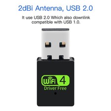 Realtek RTL8192FM 300M USB 2.0 WiFi Adapter, Driver-Free