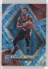 2018-19 Panini Spectra Neon Blue Prizm 52/75 CJ McCollum #62 0c2