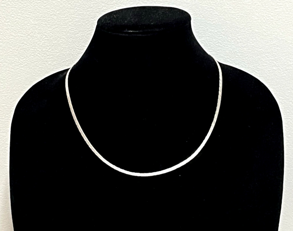 UPSCALE SEGMENTED FLAT Solid Sterling Silver 20 i… - image 3