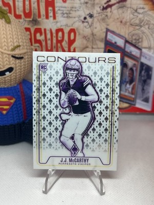 2024 Panini Phoenix #CON-JMY J.J. McCarthy Contours RC Minnesota Vikings