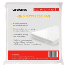 Mattress Bag For Moving King/california King Mattress Storage Bag 4 Mil 94 X 96