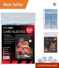 500 Ultra-Clear Card Sleeves 2.5" x 3.5" - Protection for Collectors