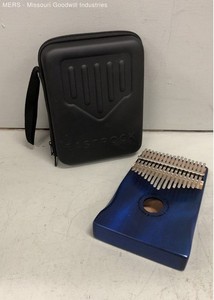 Eastrock 17-Key Kalimba Thumb Piano Wood Blue with Hardshell Case
