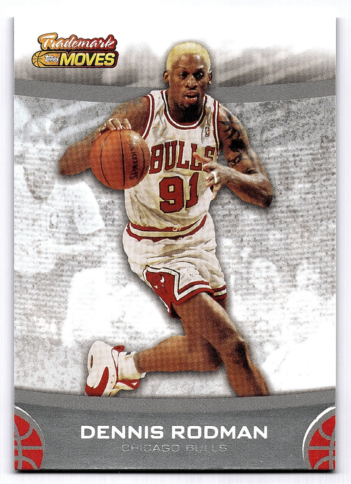 2007-08 Topps Trademark Moves #48 - Dennis Rodman - Chicago Bulls Pistons Spurs