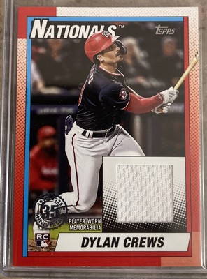 2025 Topps Series 1 - 1990 Topps Baseball Relics Dylan Crews #T90R-DC (MEM, RC)
