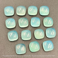 AAA Natural Aqua Chalcedony Cushion Cabochon Loose Calibrated Gemstone 5MMTO15MM