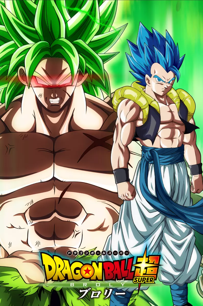 Dragon Ball Super Poster Gogeta VS Broly 12in x 18in Free Shipping