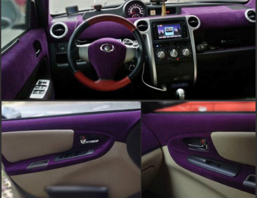 Alcantara Style Velvet Vinyl Wrap 13 COLOURS Car/Vehicle Faux Suede Sticker Film - Picture 13 of 45