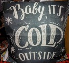 New Pillow Case cover Baby It's Cold outside Christmas winter decor