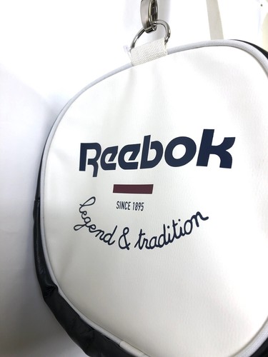 Reebok, Classic Court Duffel Bag, Black/White, Size Small - Picture 3 of 5