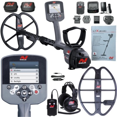 Minelab CTX 3030 Metal Detector PN: 3228-0101 and 17'' Coil