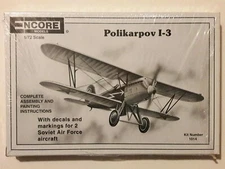 Encore #1014 1/72 Scale, Polikarpov I-3