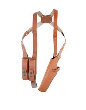 Koltster Vertical Shoulder Holster with Double Mag Pouch Fits GLOCK 19 Handmade