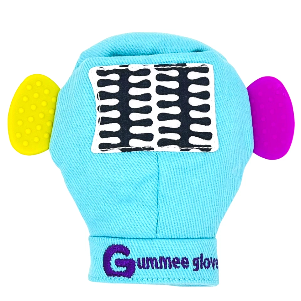 Gummee Teething Mitten Ring Toy Ideal Baby shower gift bundle Anti-scratch mitts - Image 4 of 4