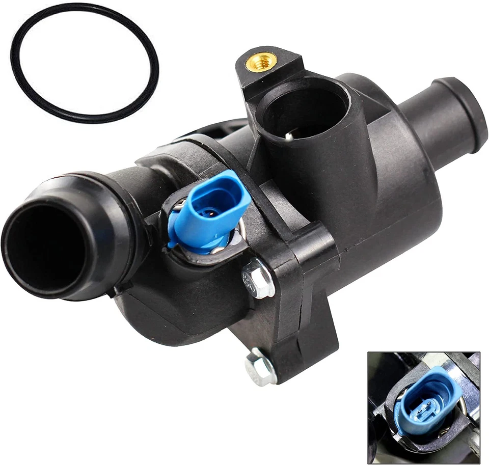 902-814 Thermostat Housing Assembly w/ Sensor For 02-06 Audi A4 A4 Quattro 1.8L - Image 3 of 4