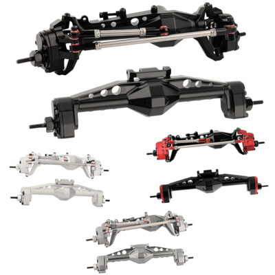 1:10 RC Metal Axle Front Rear Upgrade Parts for Crawler Car 1/10 Axial SCX10 III