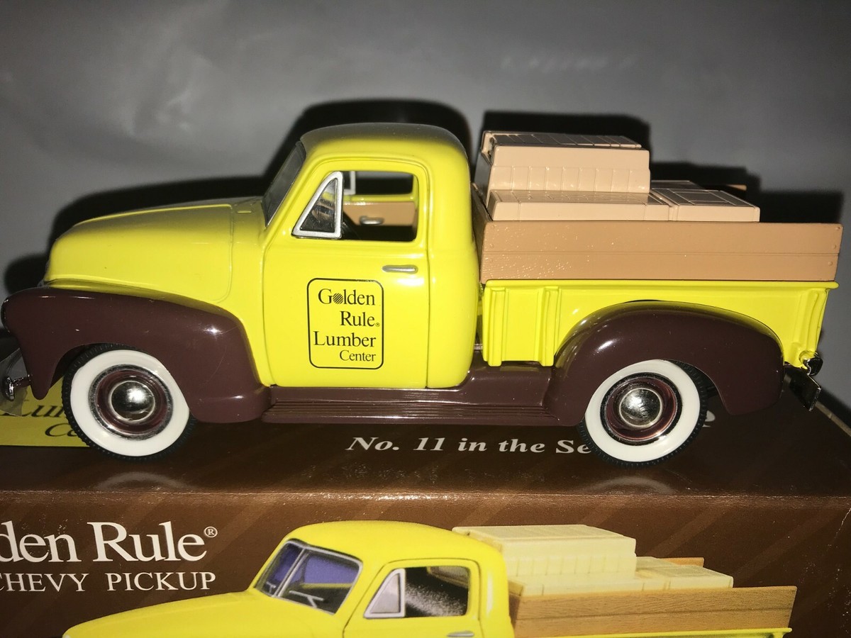 Golden Rule Lumber 1952 Chevy Pickup Bank By Crown Premiums 1/25th