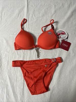 LISCA Swimwear Damen Bikini San Remo Gr. 36B Corale UNT635