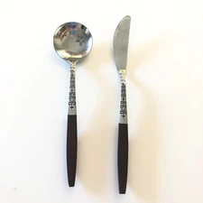 Interpur Stainless Flatware Sugar Jelly Spoon Butter Spreader Japan Canoe Hearts