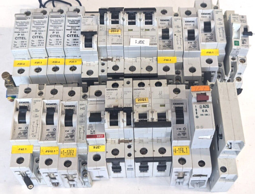 Siemens 5SY41 MCB C4/C16.5SX21 B6/B16/C4/C10 ,AZG ,P VI CITEL ,ABB S 261 B 10