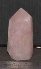 Rose Quartz Tower - Point - Crystal - Chakra - Healing -  Reiki--- Lot 1260