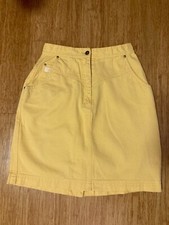 Vintage "Together" Denim Skirt, Western, high waist, pockets, buttons up back