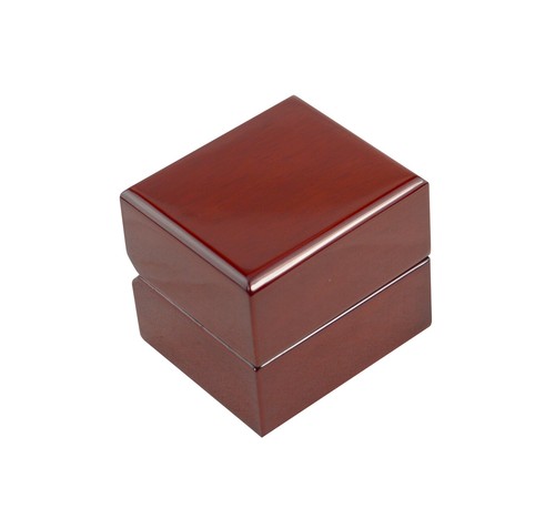 Premium Glossy Rosewood Veneer Stud Earring Drop Gift Jewellery Anniversary Box - Picture 4 of 6