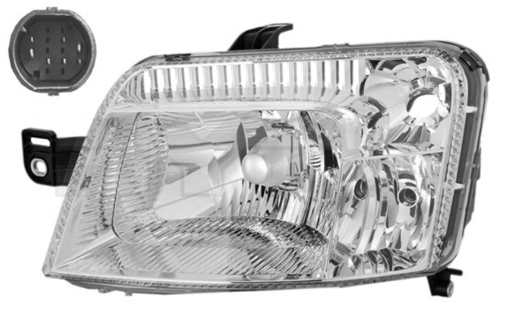 Phare avant gauche Fiat Panda 169 réglage électrique motorisé pour ampoule H4
