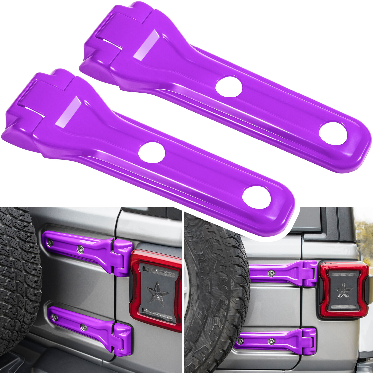Spare Tire Tailgate Door Hinge Cover Trim Accessories for Jeep Wrangler